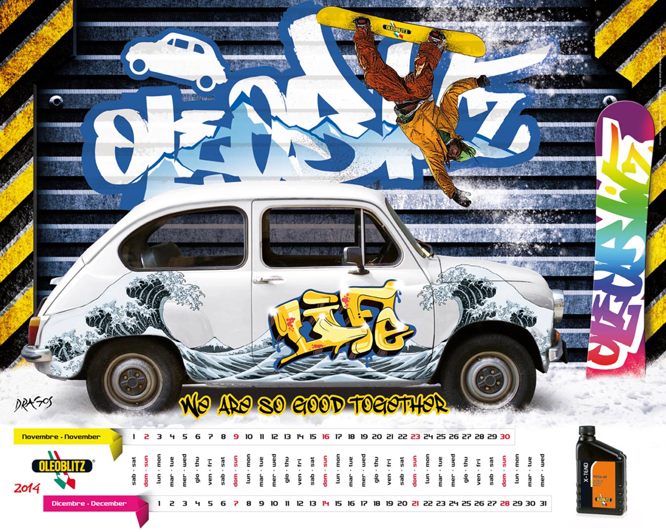 OLEOBLITZ STREET ART Calendario