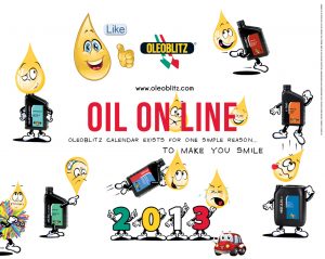CALENDARIO OLEOBLITZ "OIL ON LINE" copertina
